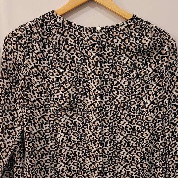 Loft Leopard Print Blouse - Picture 2 of 8